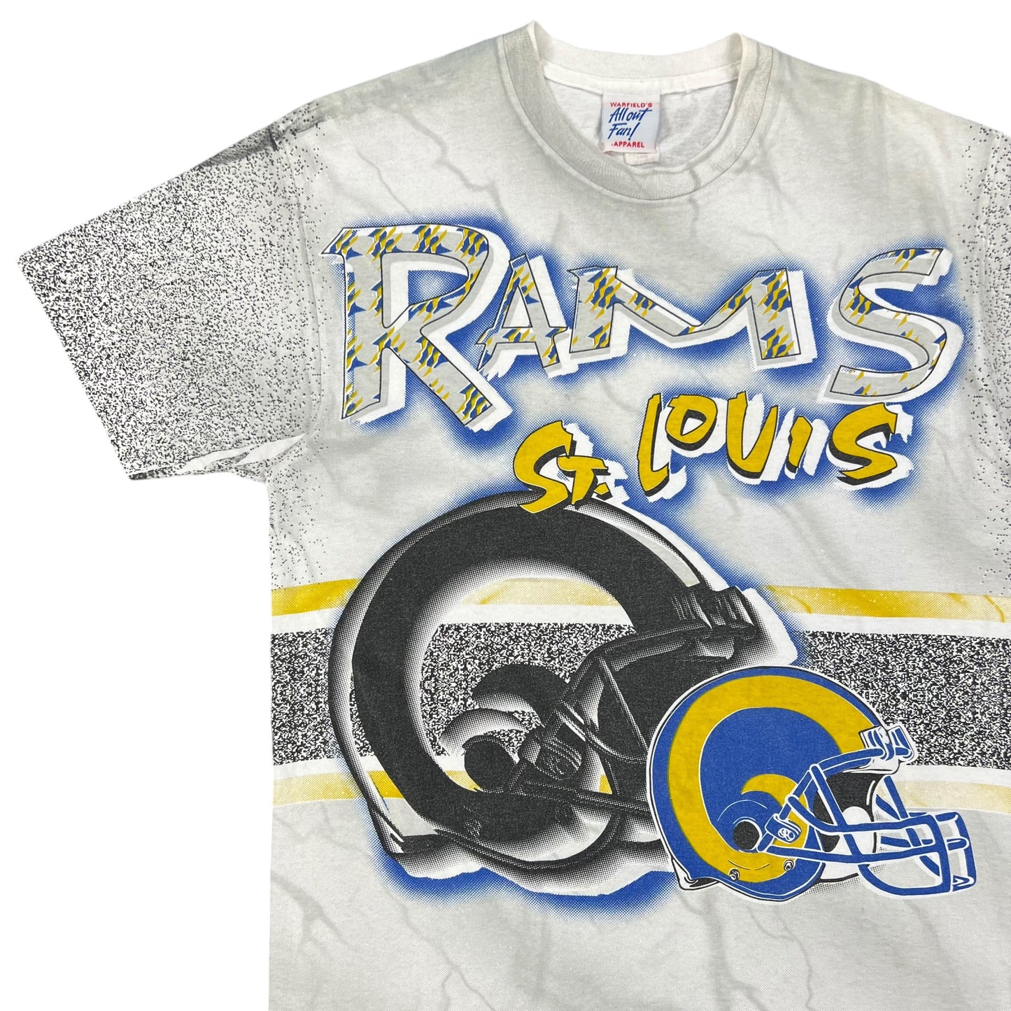 Vintage 90s St. Louis Rams all over print tee (L)