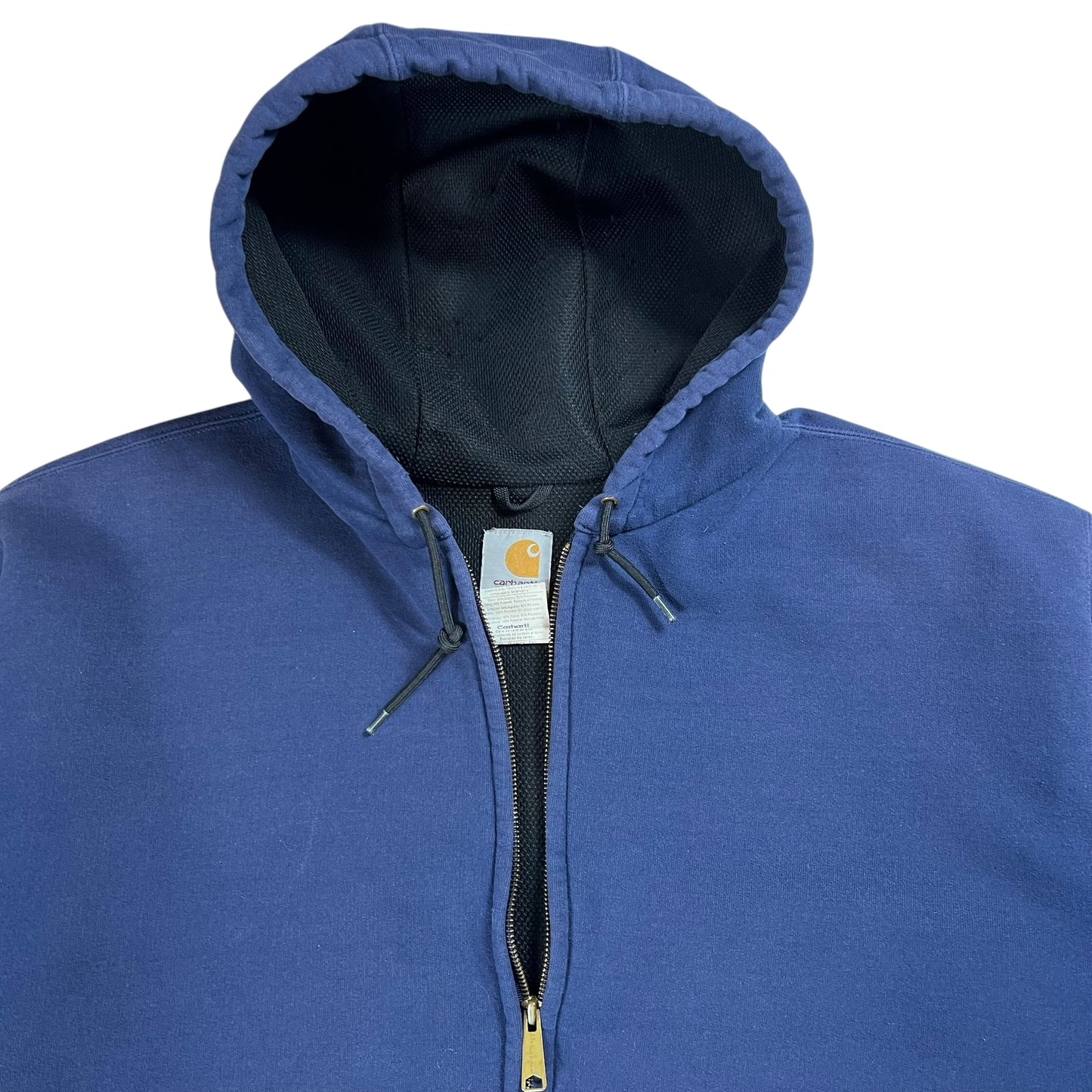 Vintage 90s Carhartt waffle lined zip up hoodie (XL)