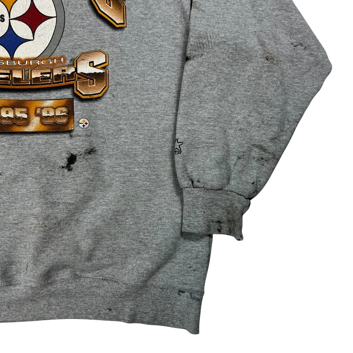 Vintage 1996 Starter Pittsburgh Steelers AFC champs distressed crewneck (L)