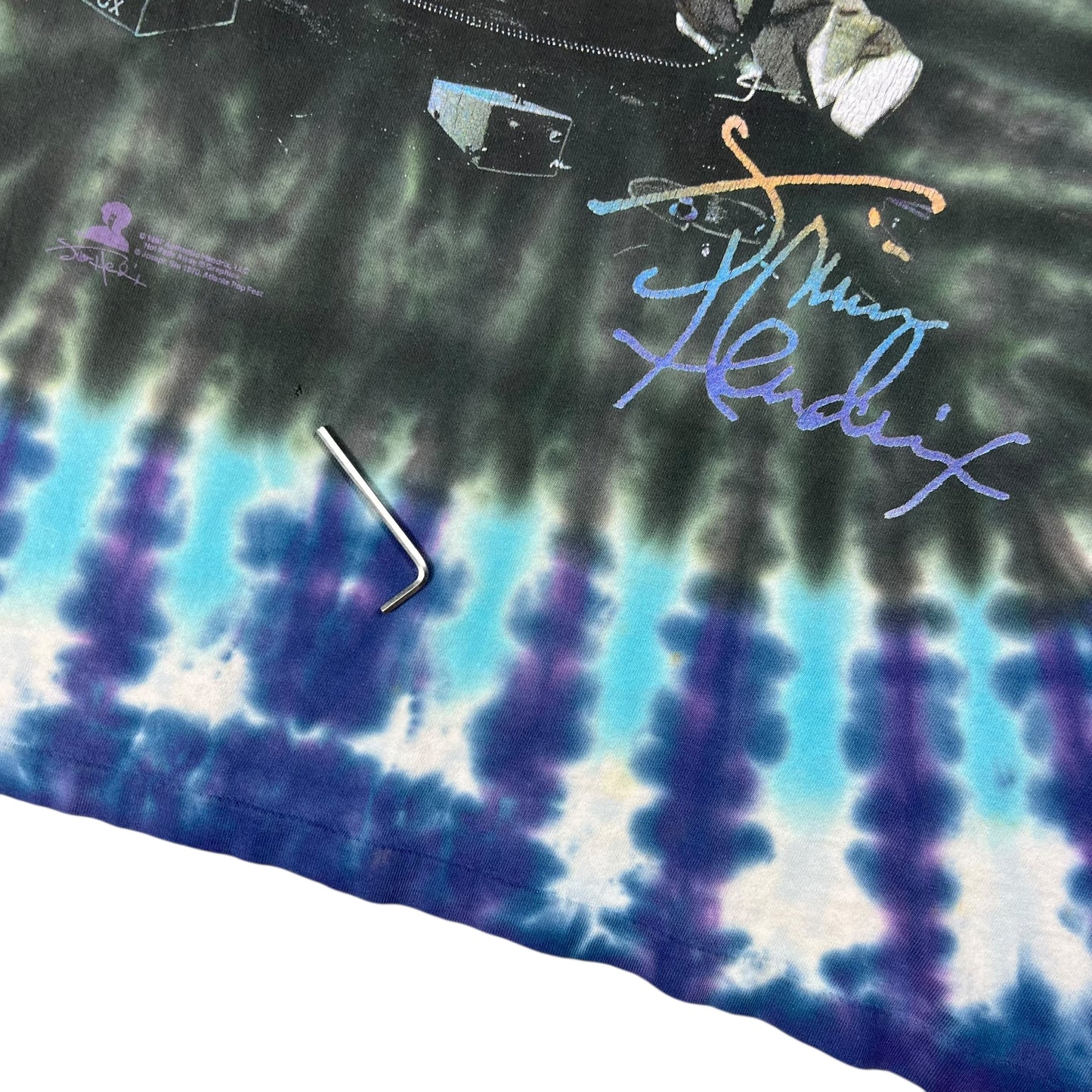 Vintage 1997 Jimi Hendrix Foxy Lady tie dye band tee (XL)