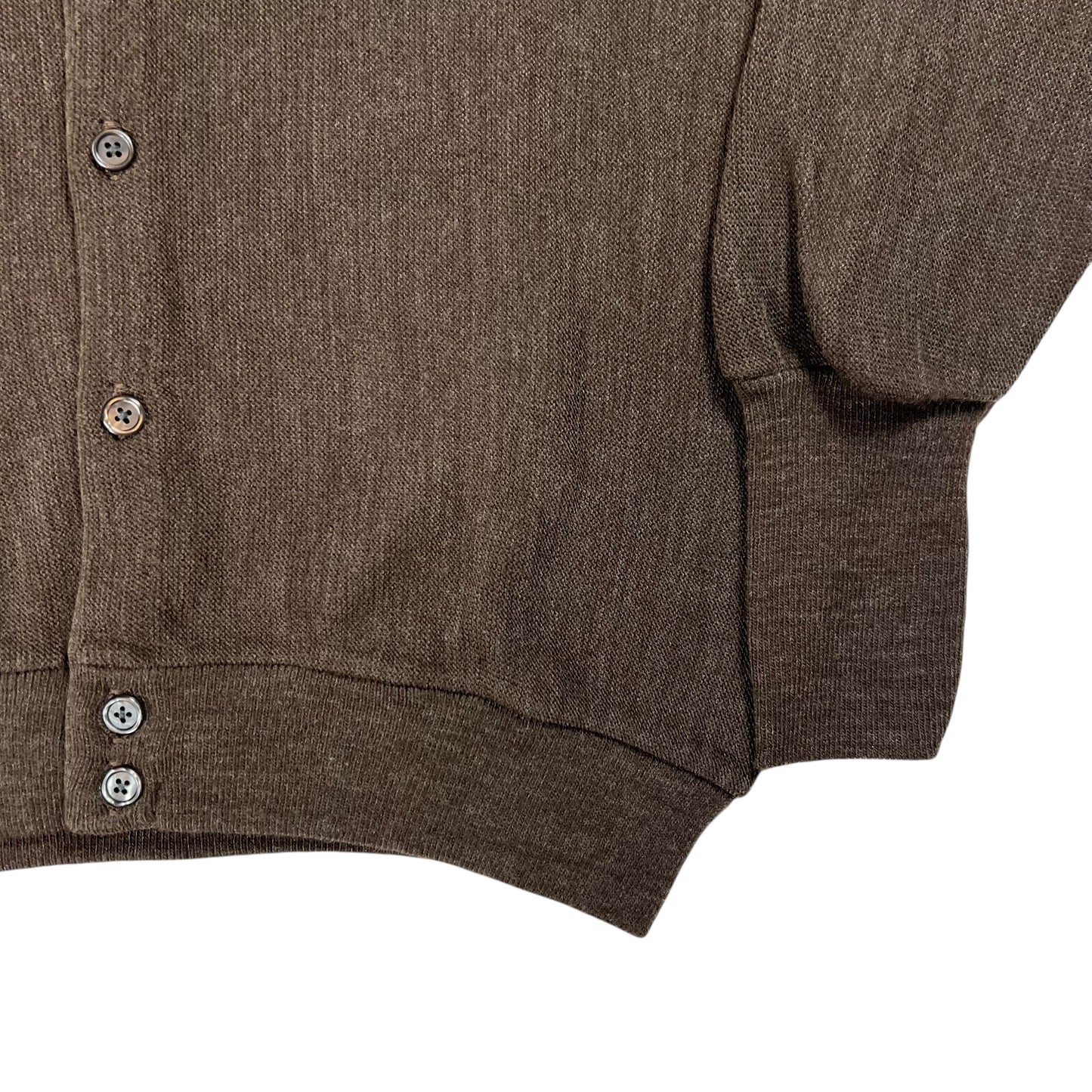 Vintage 80s IZod brown cardigan sweater (L) DS NWT
