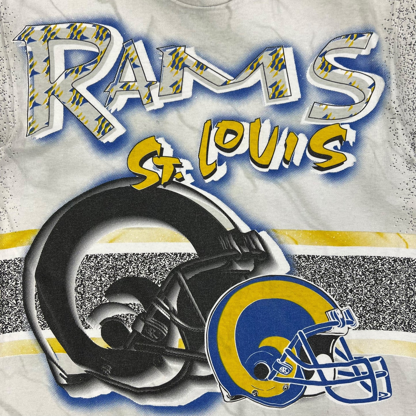 Vintage 90s St. Louis Rams all over print tee (L)