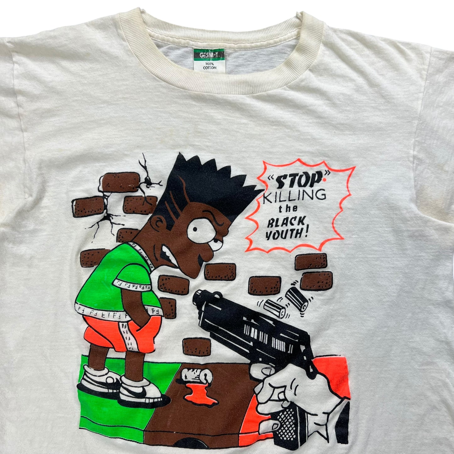 Vintage 90s Black Bart “Stop Killing the Black Youth” tee (M)