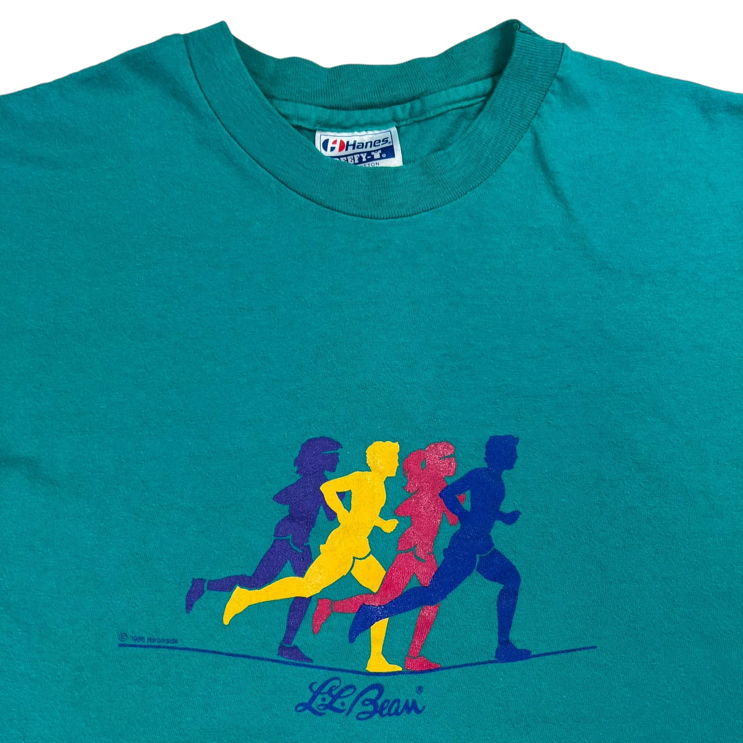 Vintage 1986 L.L. Bean harborside graphics running tee (M)