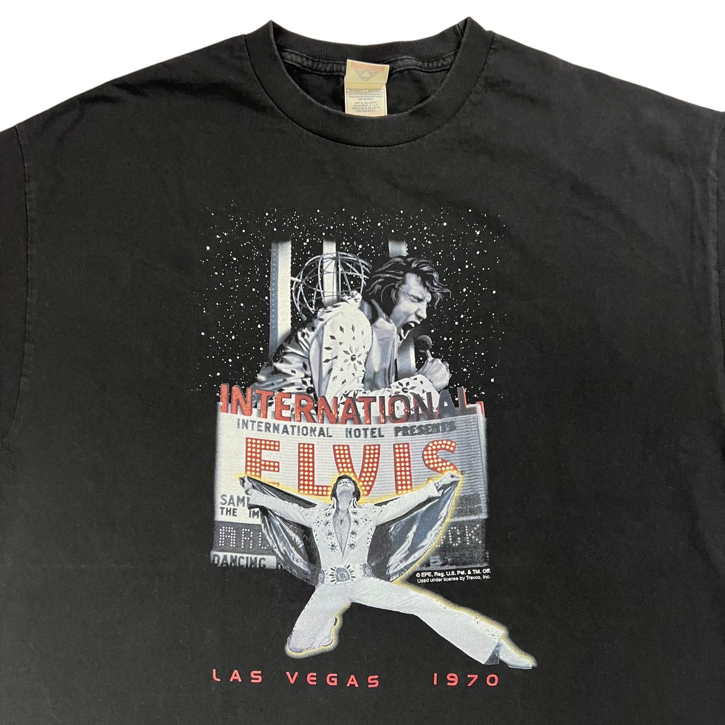 Vintage Y2K Elvis Presley Las Vegas 1970 tee (XL)