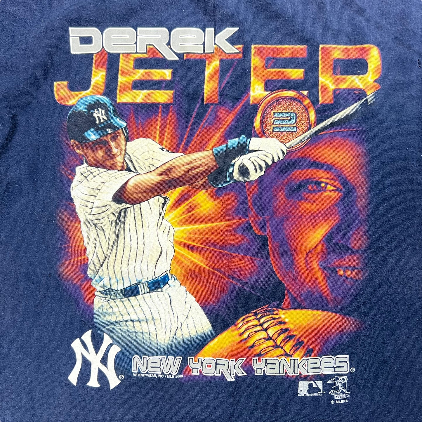 Vintage Y2K CSA New York Yankees Derek Jeter coin tee (S)