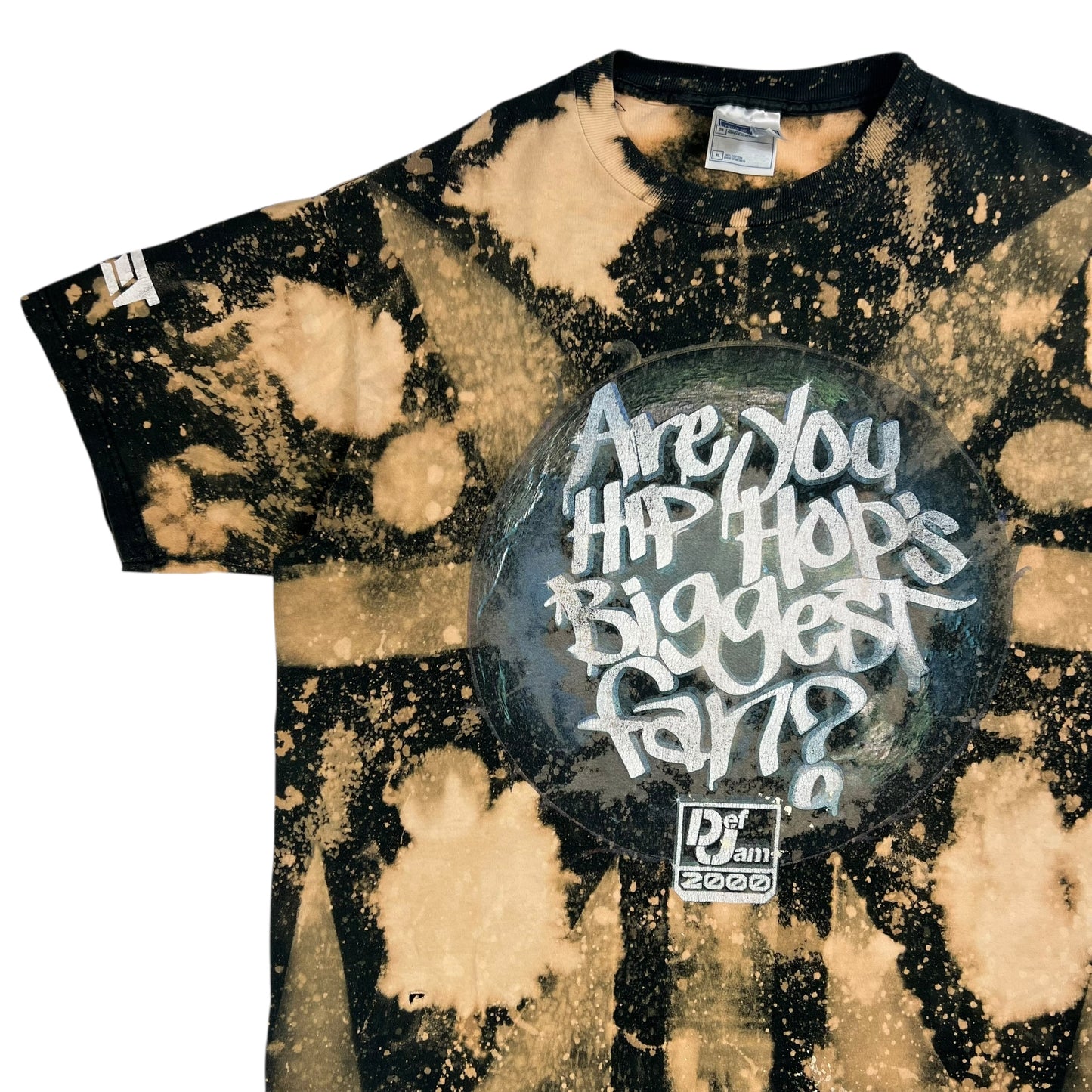 Vintage 2000 Def Jam Are You Hip Hops Biggest Fan? Acid wash rap tee (XL)