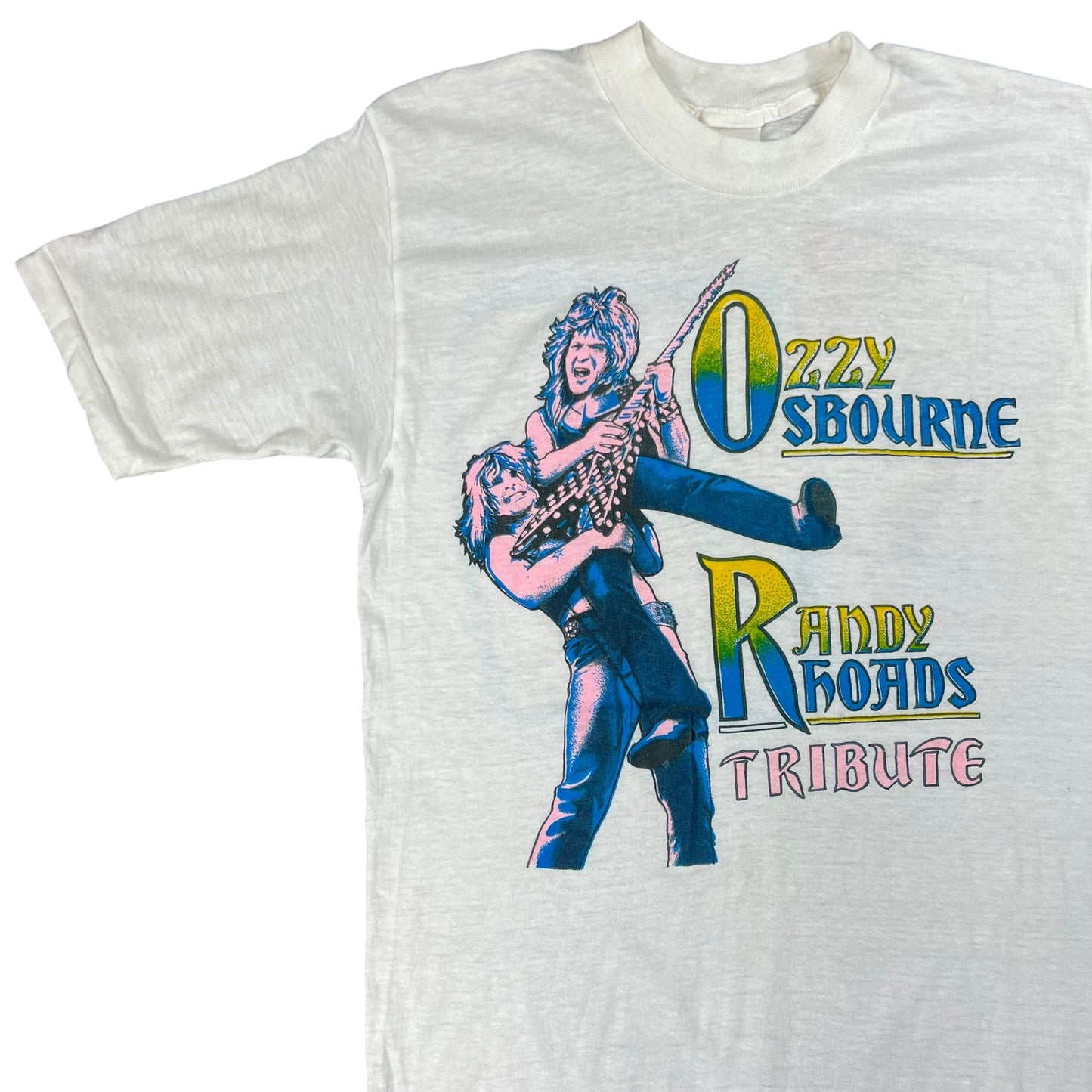 Vintage 1982 Ozzy Osbourne Randy Rhoads memorial tee (M)