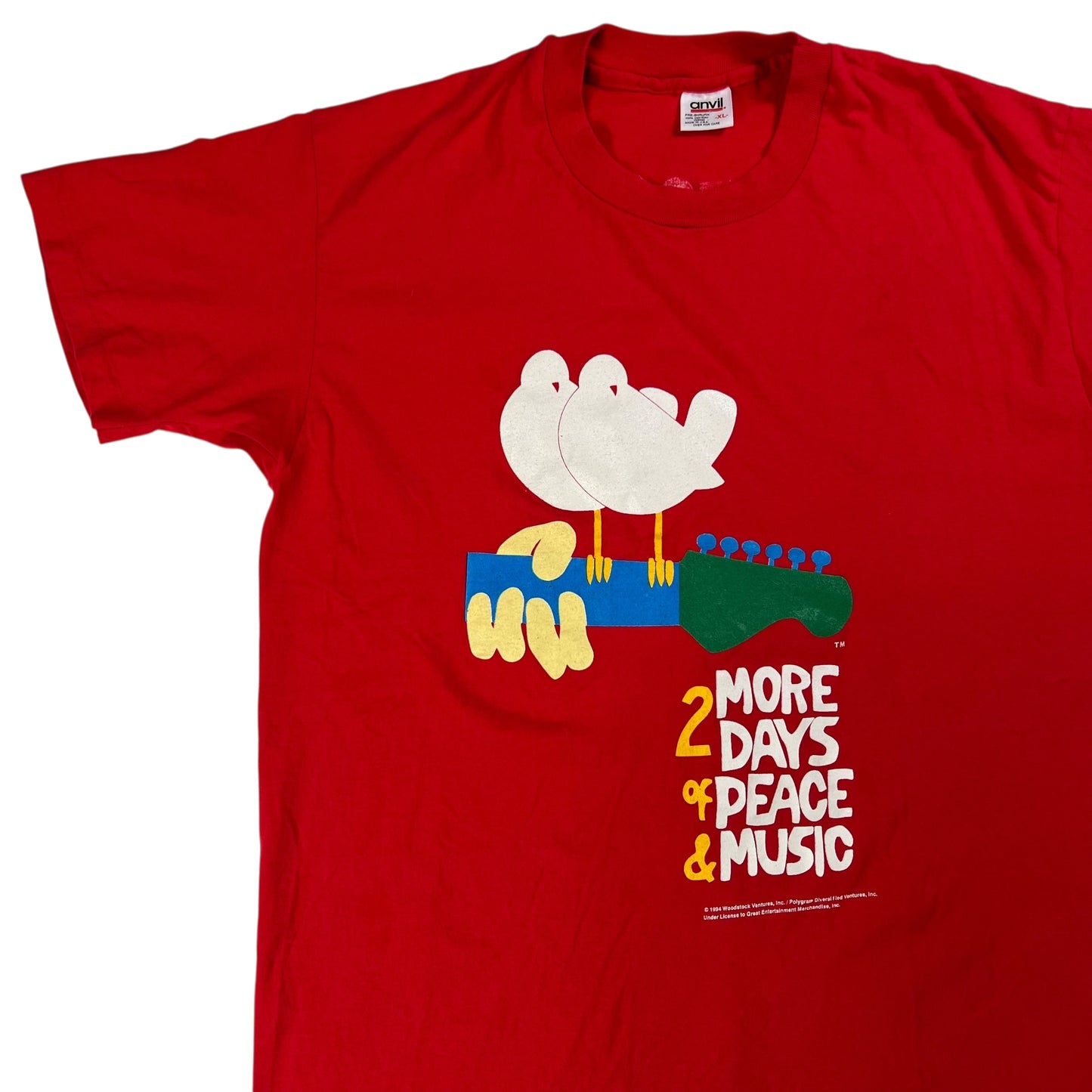 Vintage 1994 Woodstock Festival 2 more days of peace & music tee (XL)