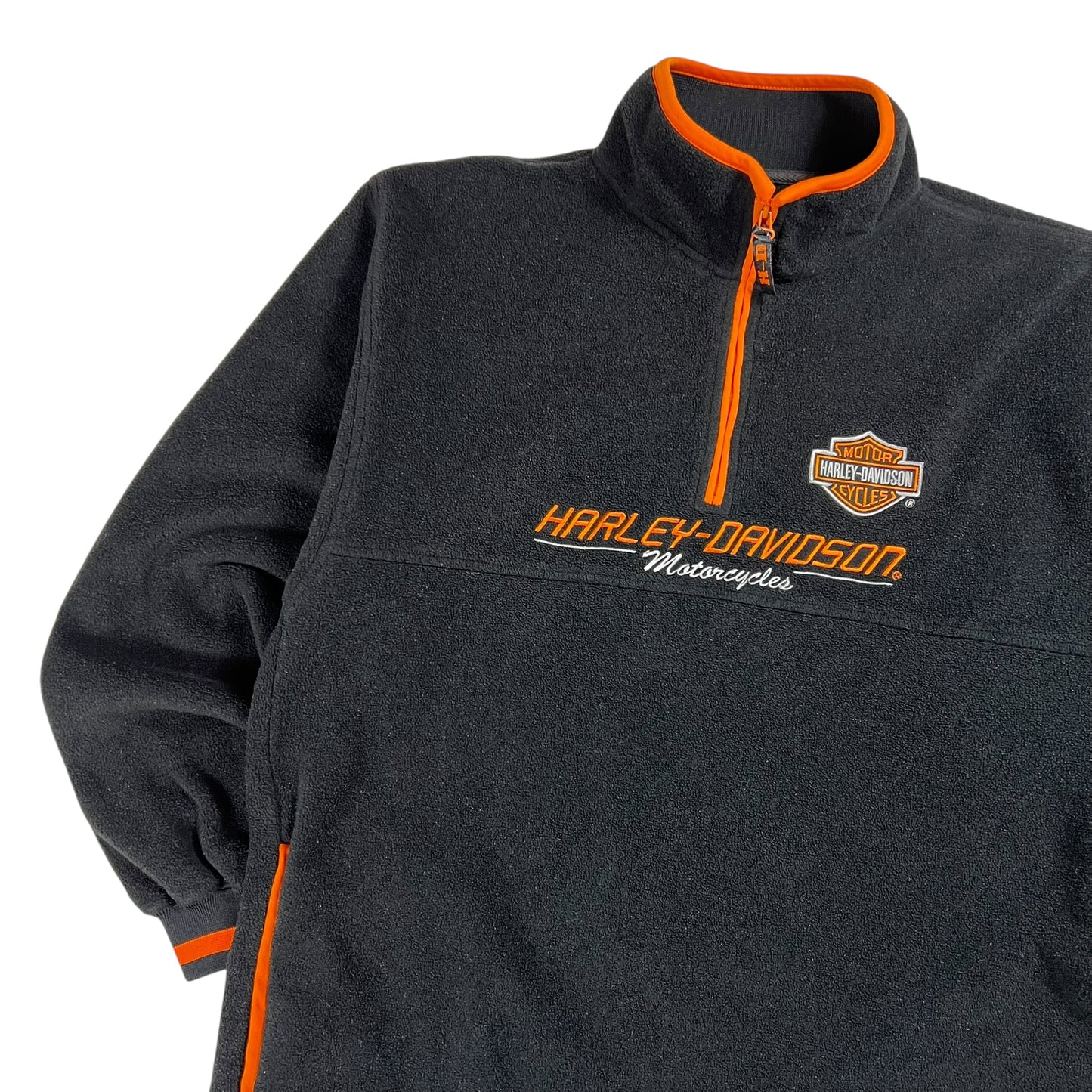 Vintage Y2K Harley Davidson Motorcycles 1/4 zip fleece (L)