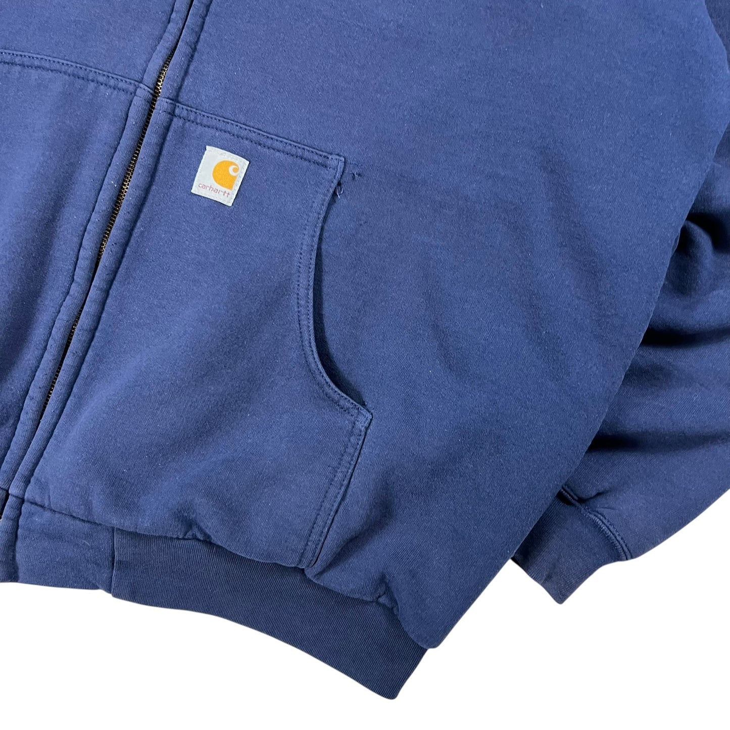 Vintage 90s Carhartt waffle lined zip up hoodie (XL)