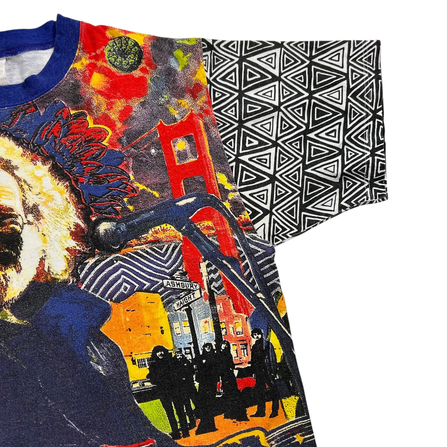 Vintage 90s Jerry Garcia Heaven Smiles Michael Rios all over print tee (XL)