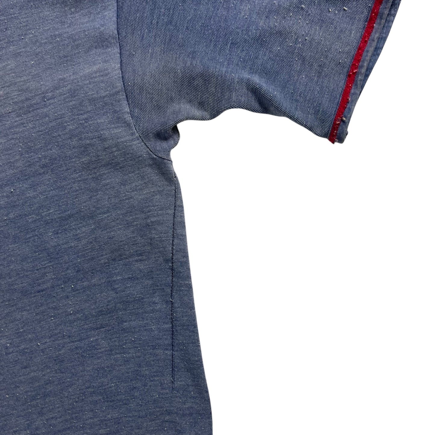 Vintage 1970s faded blue blank tee (M)