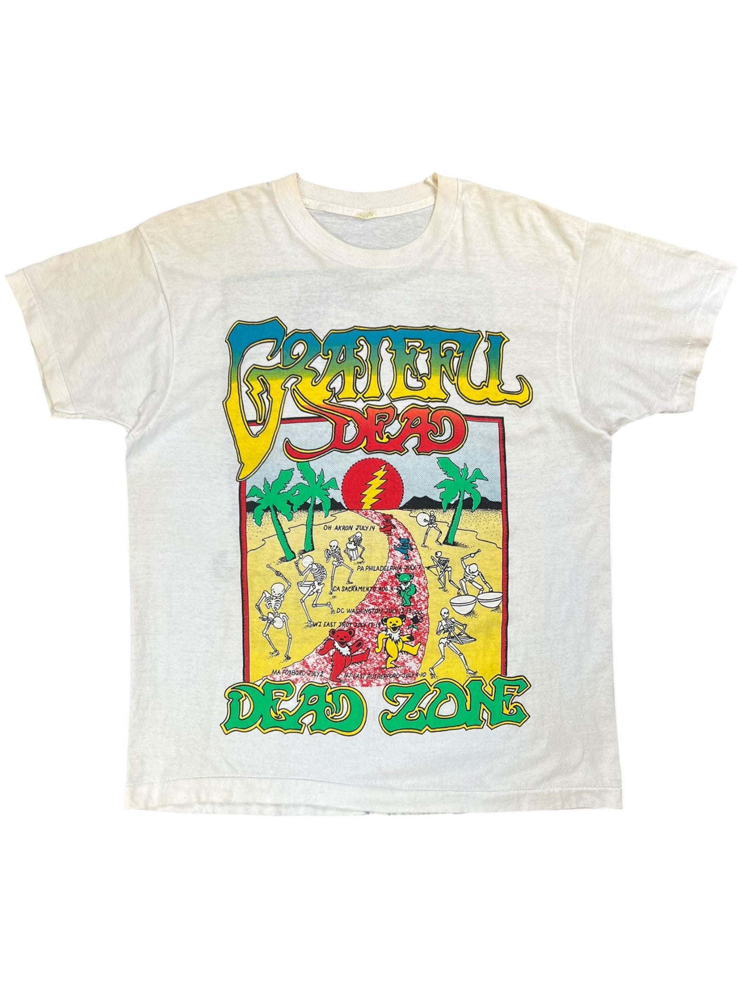 Vintage 80s Grateful Dead Dead Zone Bertha band lot tee (L)
