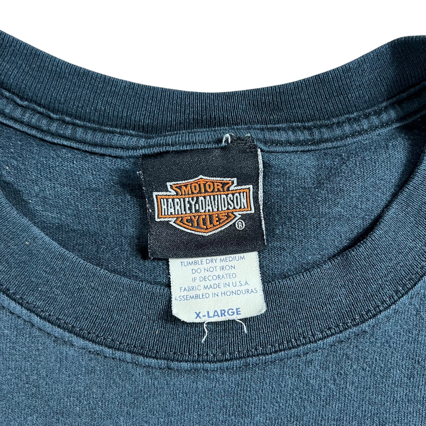 Vintage 1999 Harley Davidson Motorcycles long sleeve print biker shirt (XL)