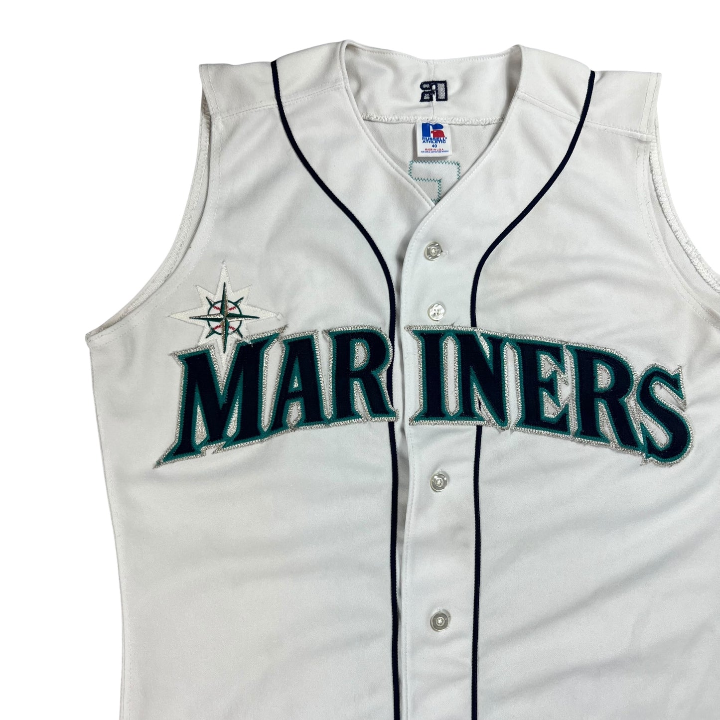 Vintage 90s Russell Athletic Diamond Collection Seattle Mariners Ken Griffey Jr. baseball jersey (M)