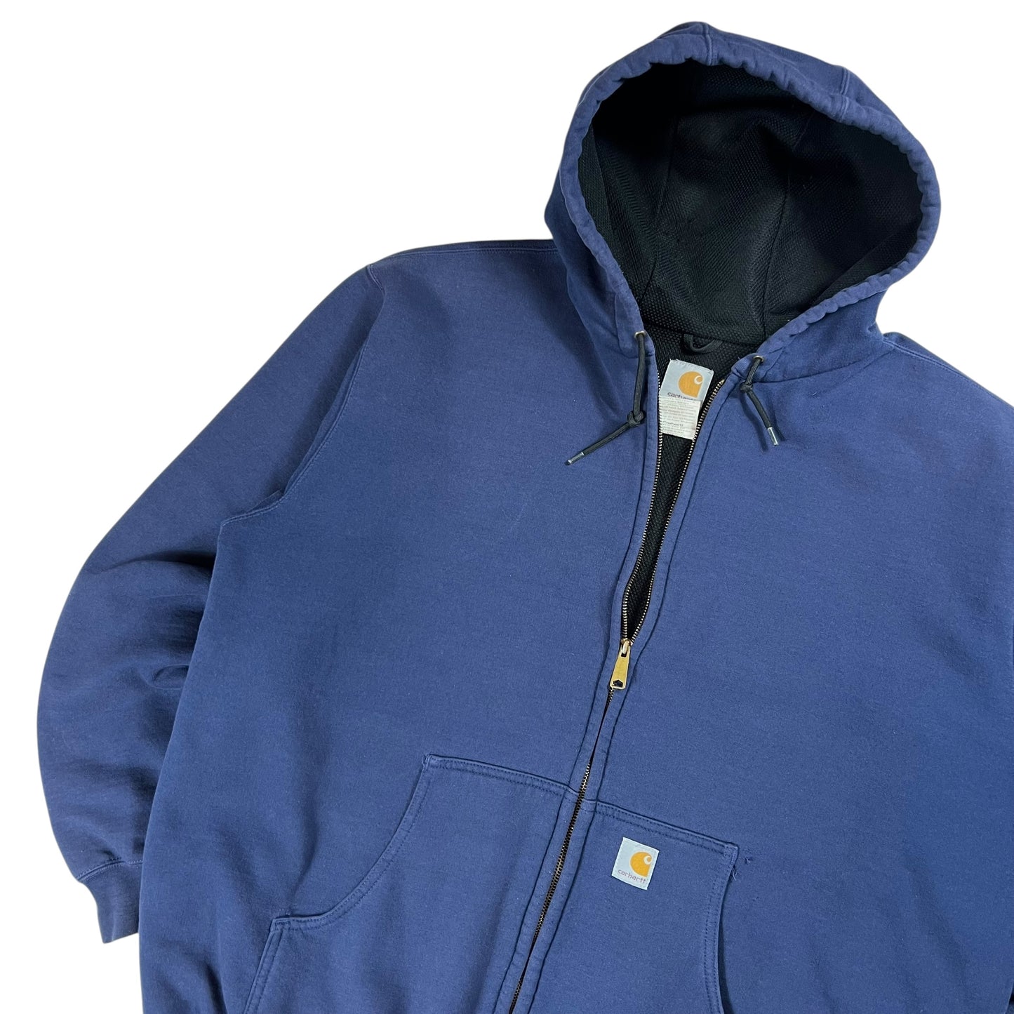 Vintage 90s Carhartt waffle lined zip up hoodie (XL)