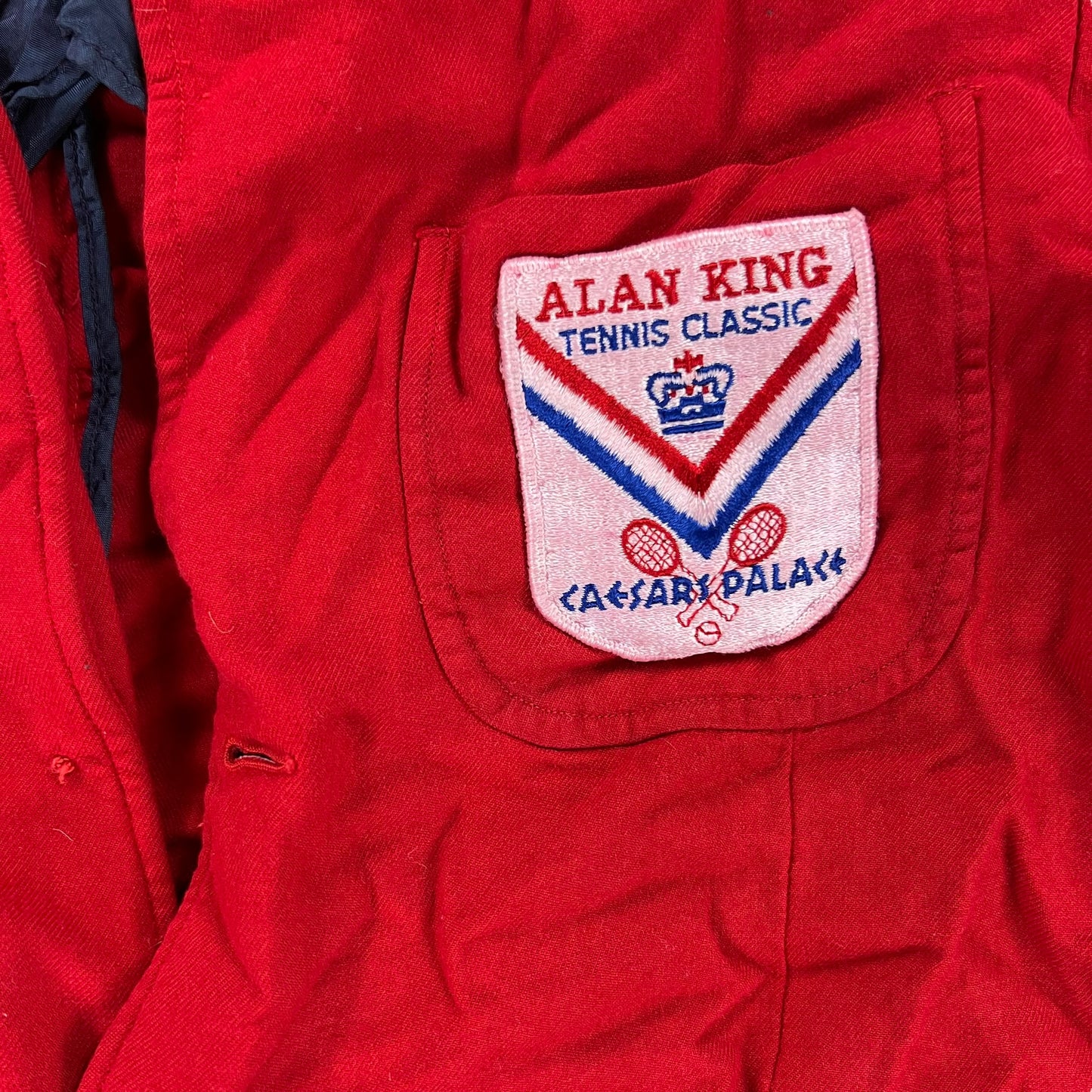 Vintage 1970s Caesars Palace Alan King Tennis Club jacket (M)
