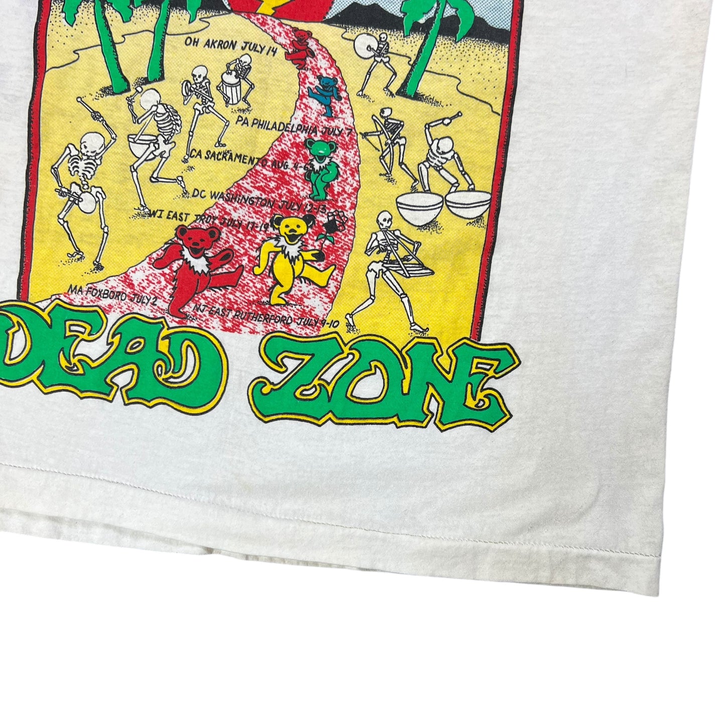 Vintage 80s Grateful Dead Dead Zone Bertha band lot tee (L)
