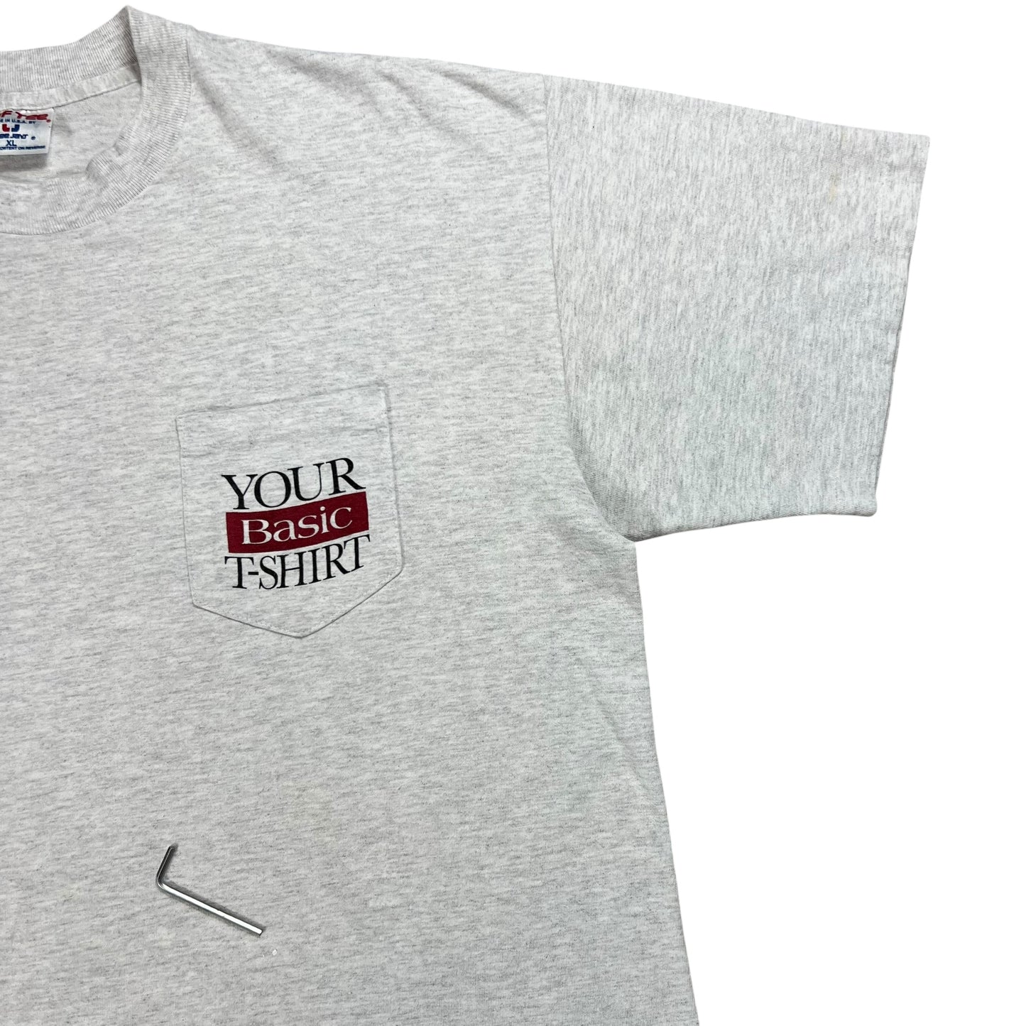Vintage 90s Your Basic T-Shirt pocket tee (XL)