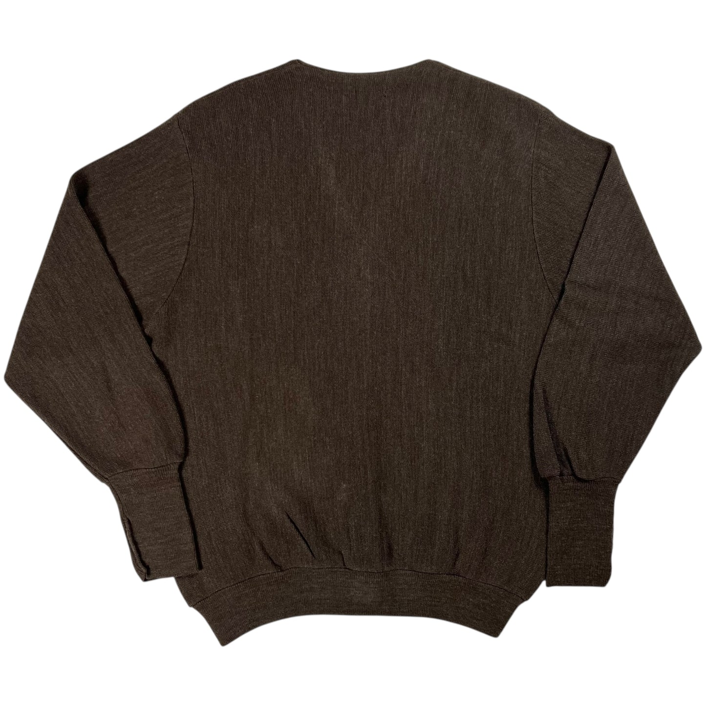 Vintage 80s IZod brown cardigan sweater (L) DS NWT