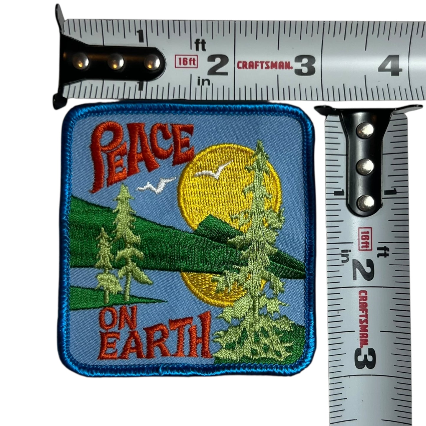 Vintage 90s PEACE ON EARTH patch