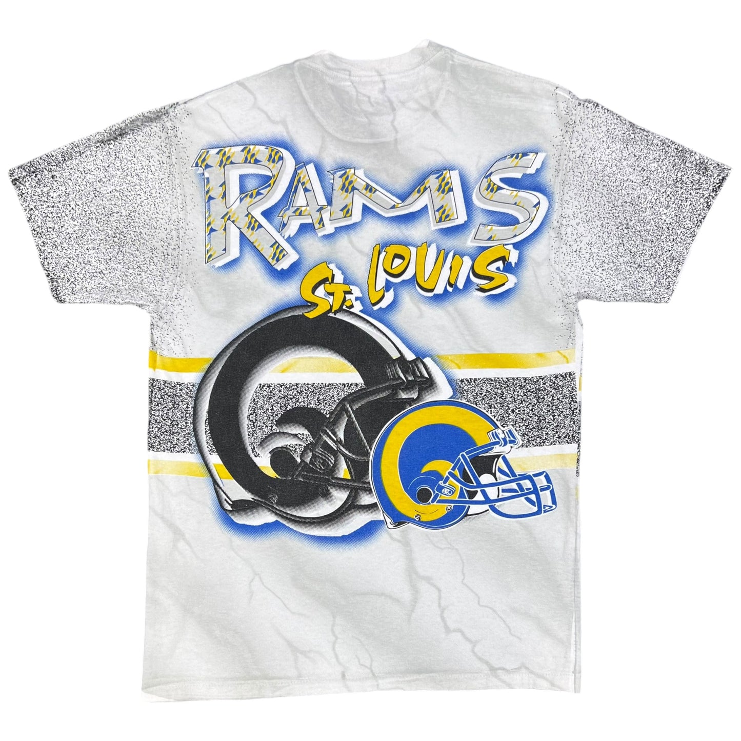 Vintage 90s St. Louis Rams all over print tee (L)