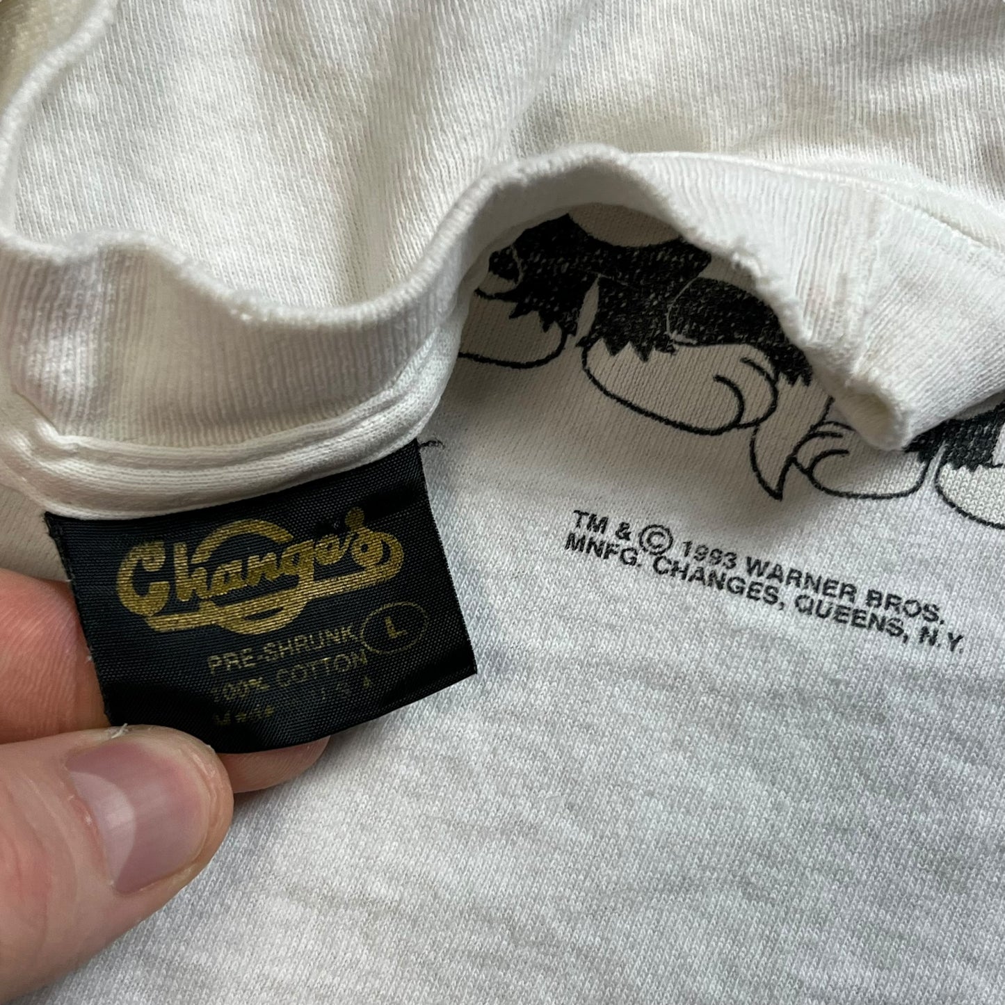 Vintage 1993 Changes Looney Tunes characters tee (L)
