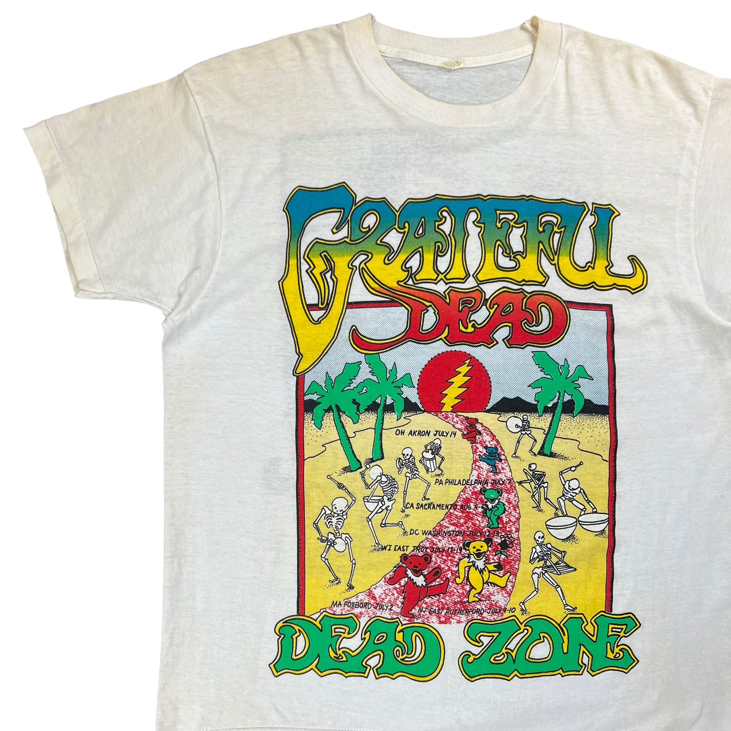 Vintage 80s Grateful Dead Dead Zone Bertha band lot tee (L)