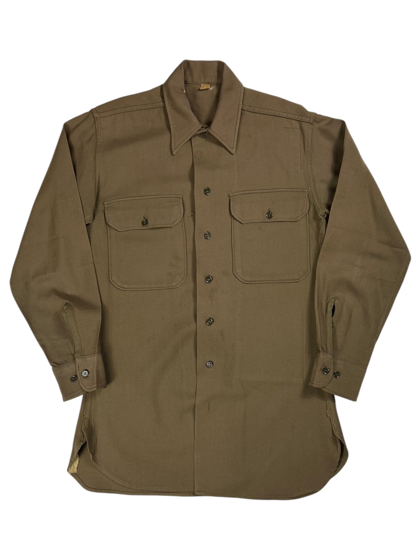 Vintage 1940s United States Army button up shirt (S)