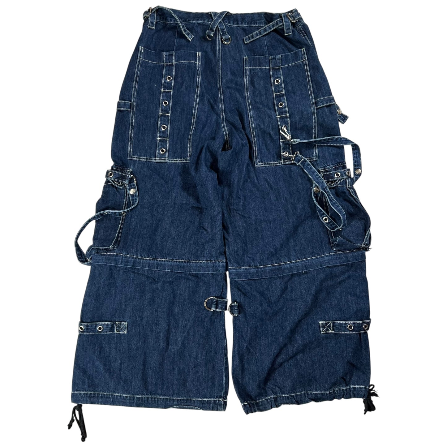 Vintage Y2K TRIPP nyc Daang Goodman rave super baggy denim jeans (36x30)