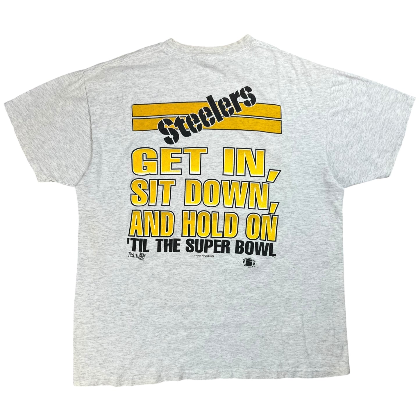 Vintage 1994 Pittsburgh Steelers caricature Shirt Xplosion tee (L)