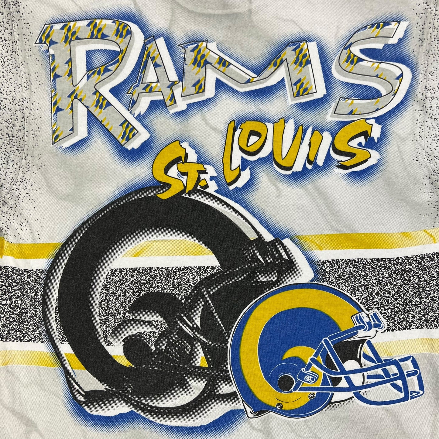 Vintage 90s St. Louis Rams all over print tee (L)