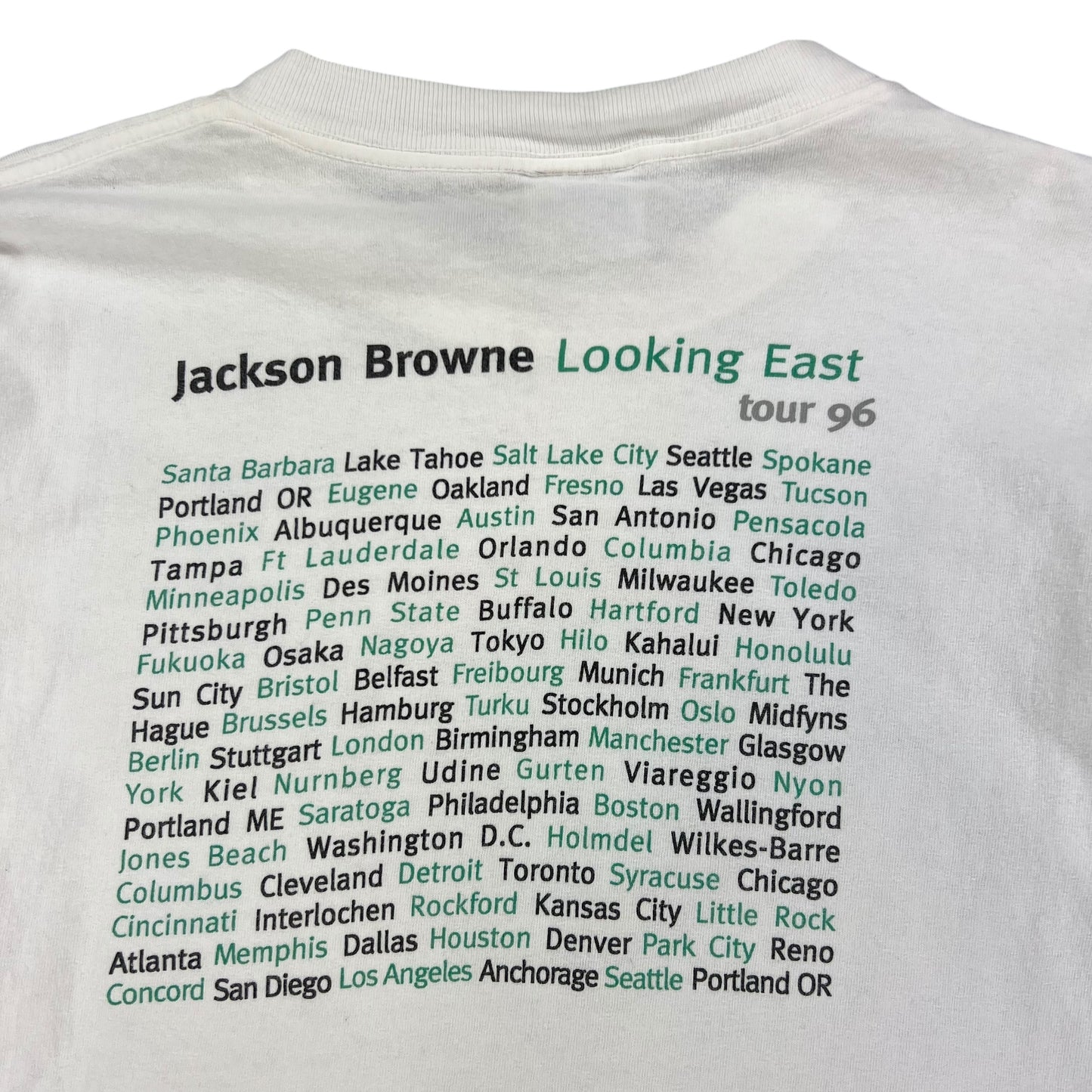 Vintage 1996 Jackson Browne Looking East tour long sleeve shirt (L)