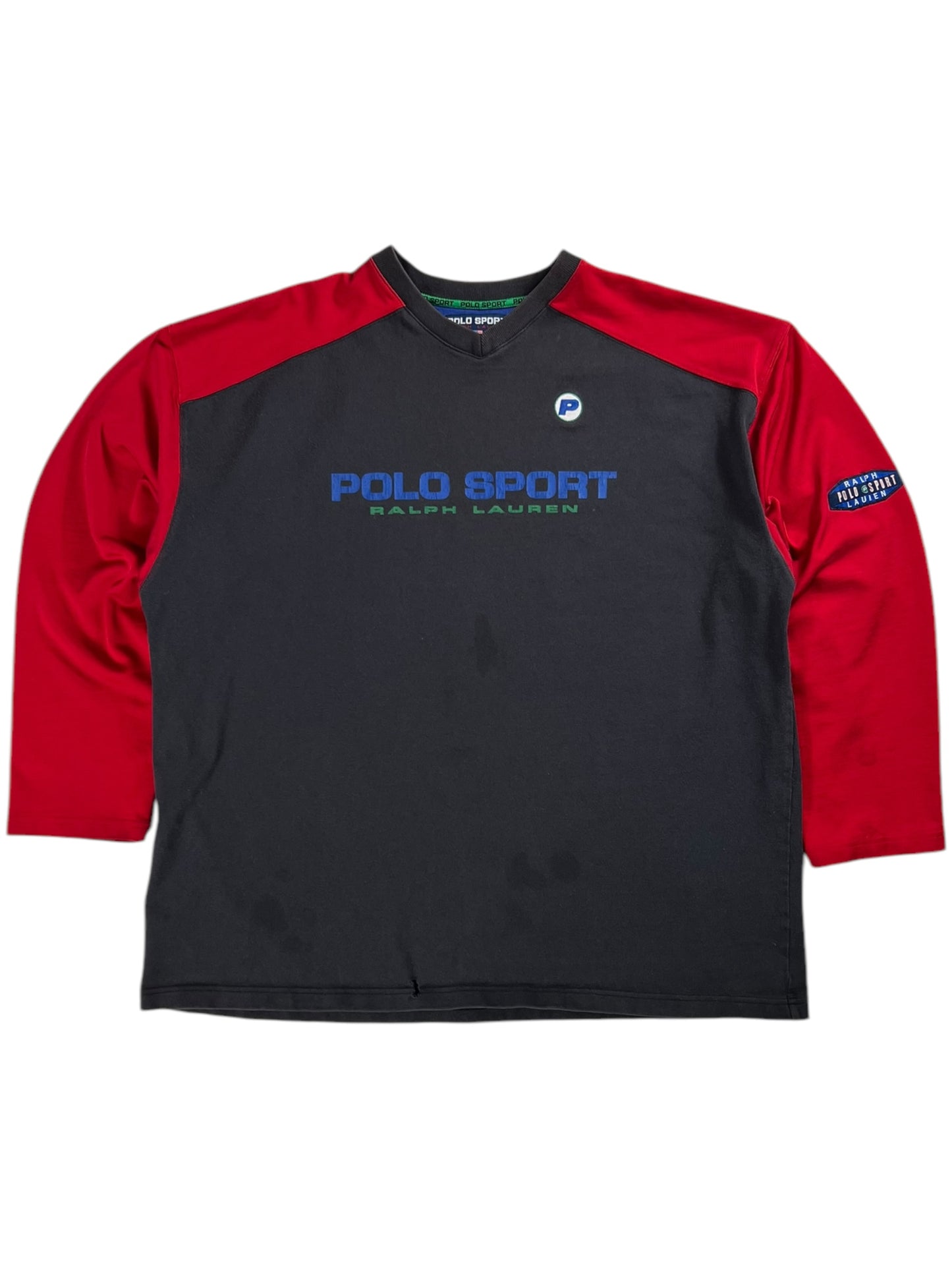 Vintage 90s Polo Sport Ralph Lauren faded crewneck (XL)