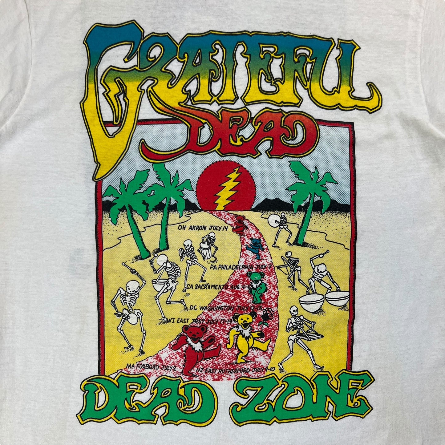 Vintage 80s Grateful Dead Dead Zone Bertha band lot tee (L)