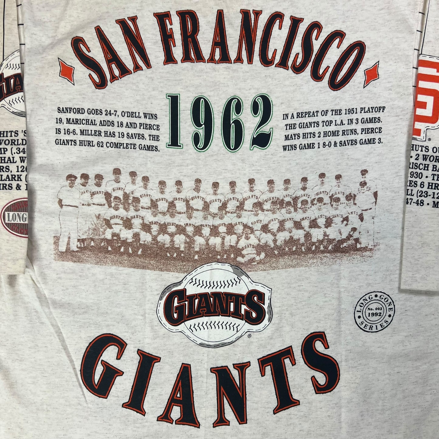 Vintage 90s Long Gone San Francisco Giants all over print shirt (XL) DS NWT