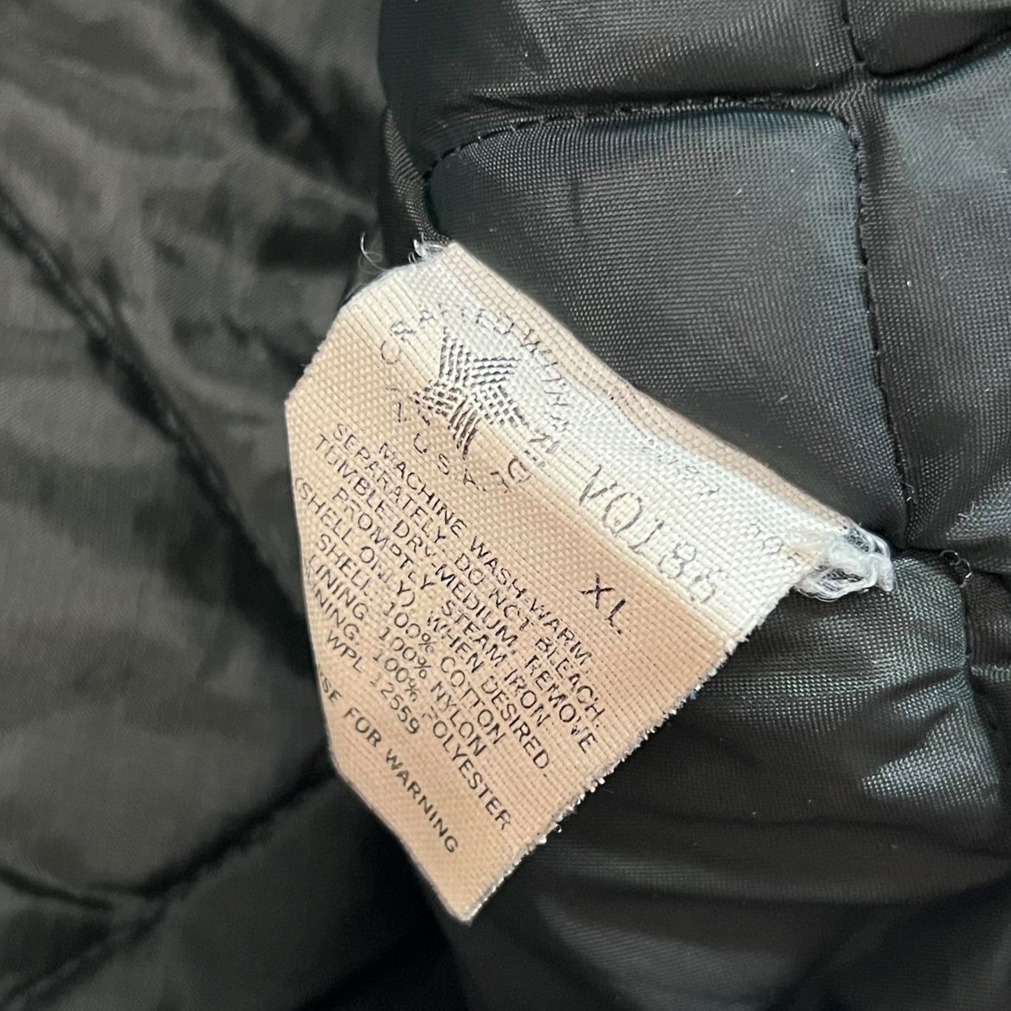 Vintage 90s Carhartt Union Made VO186 worn work vest (XL)