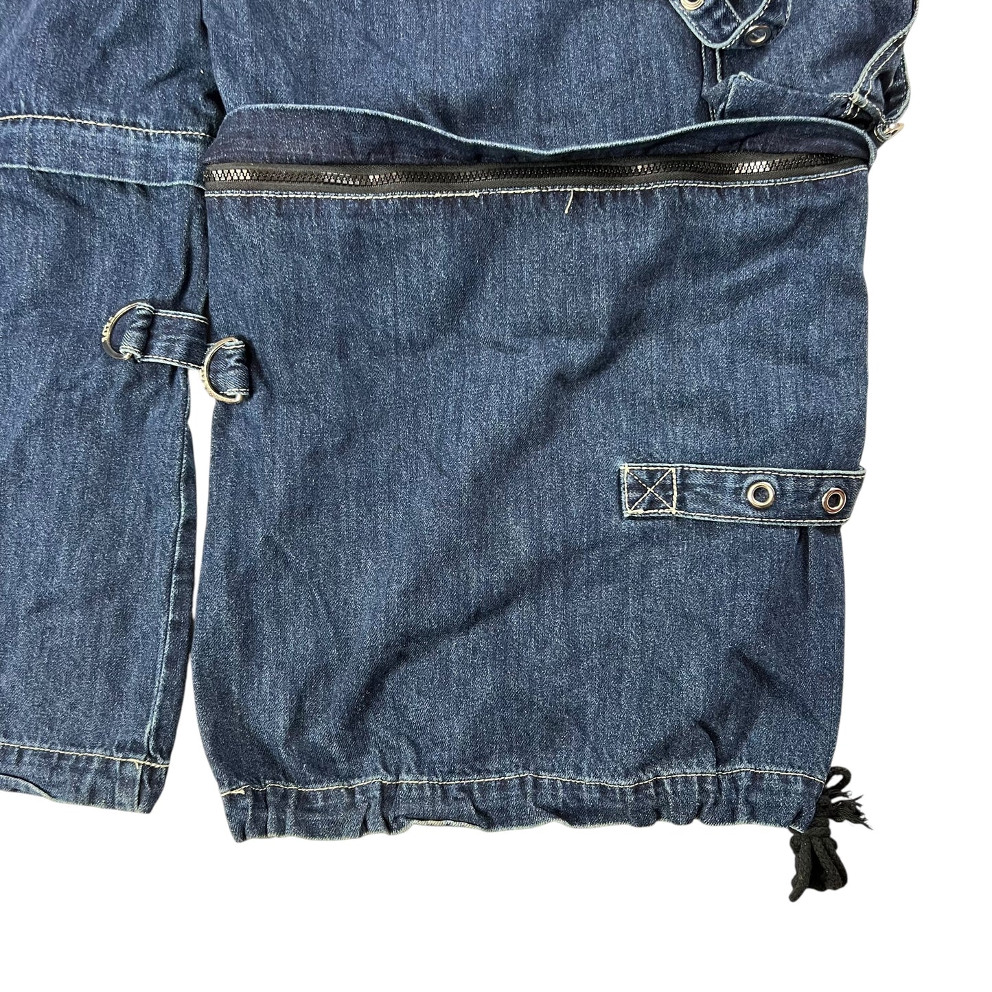 Vintage Y2K TRIPP nyc Daang Goodman rave super baggy denim jeans (36x30)
