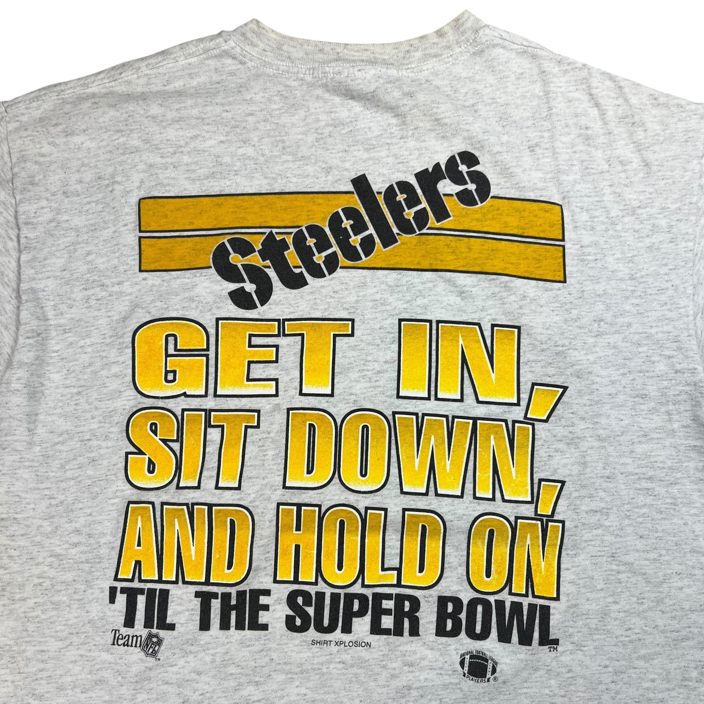 Vintage 1994 Pittsburgh Steelers caricature Shirt Xplosion tee (L)