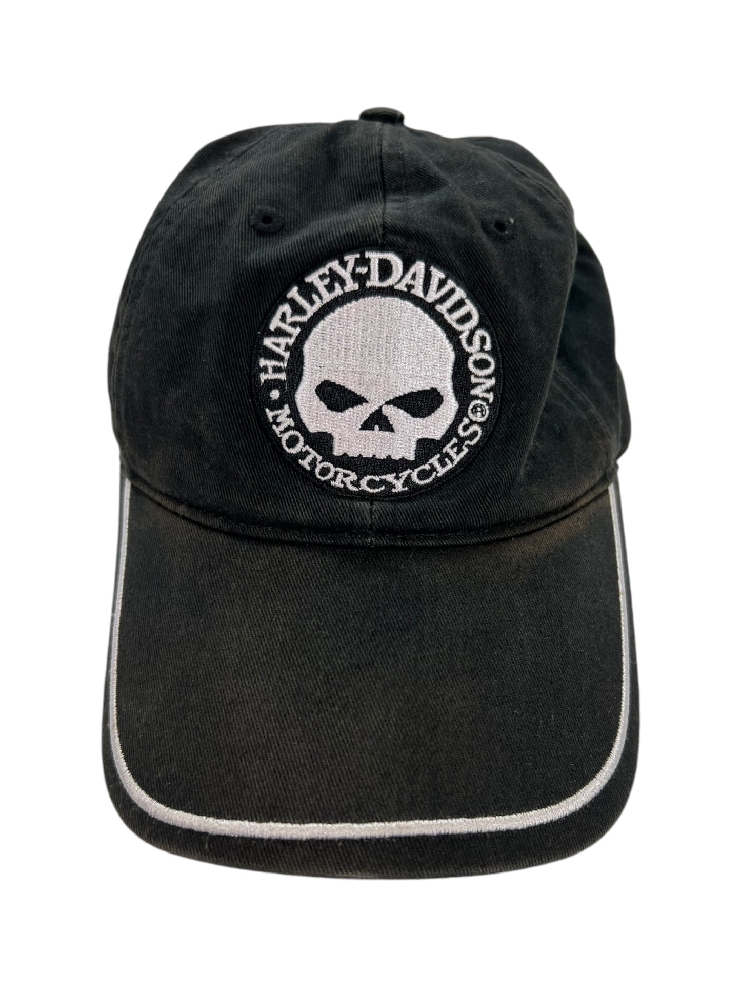 Vintage Y2K Harley Davidson Motorcycles Skull StrapBack hat