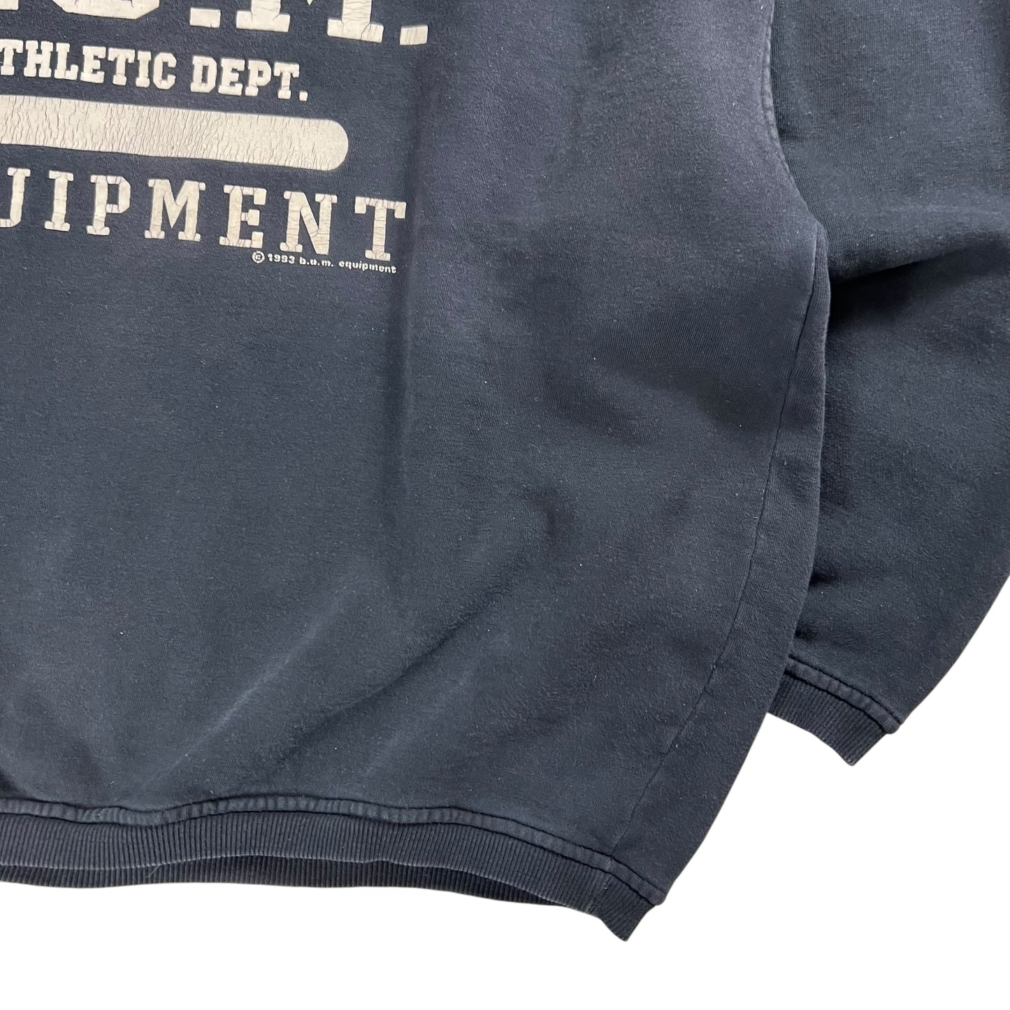 Vintage 1993 BUM Equipment Athletic Dept faded crewneck (XL)