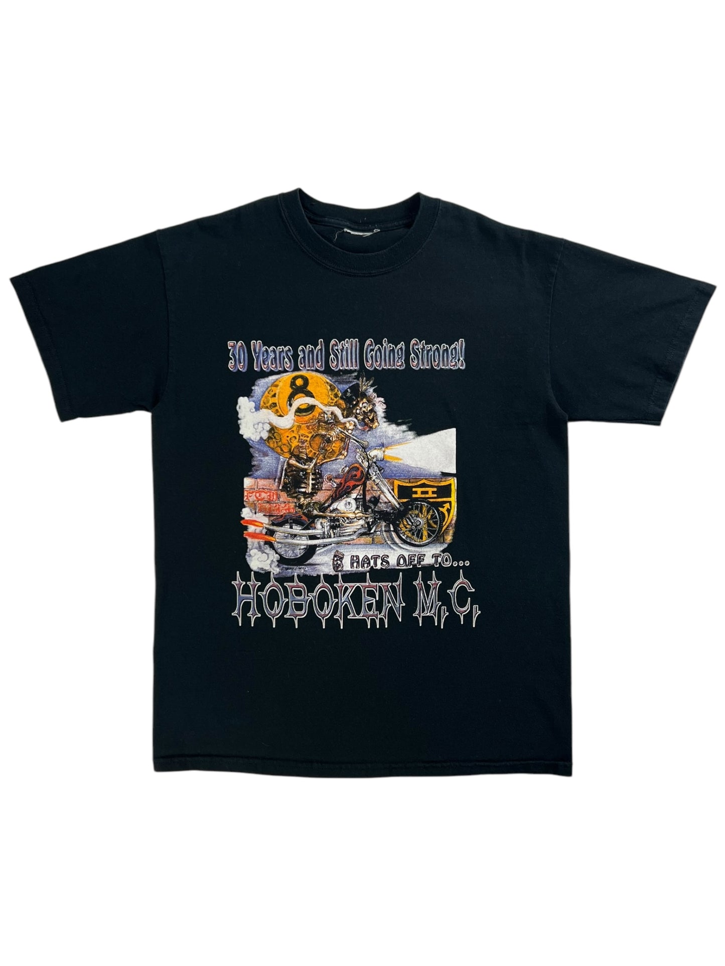 Vintage Y2K Hoboken M.C. New Jersey Motorycle Club tee (M)