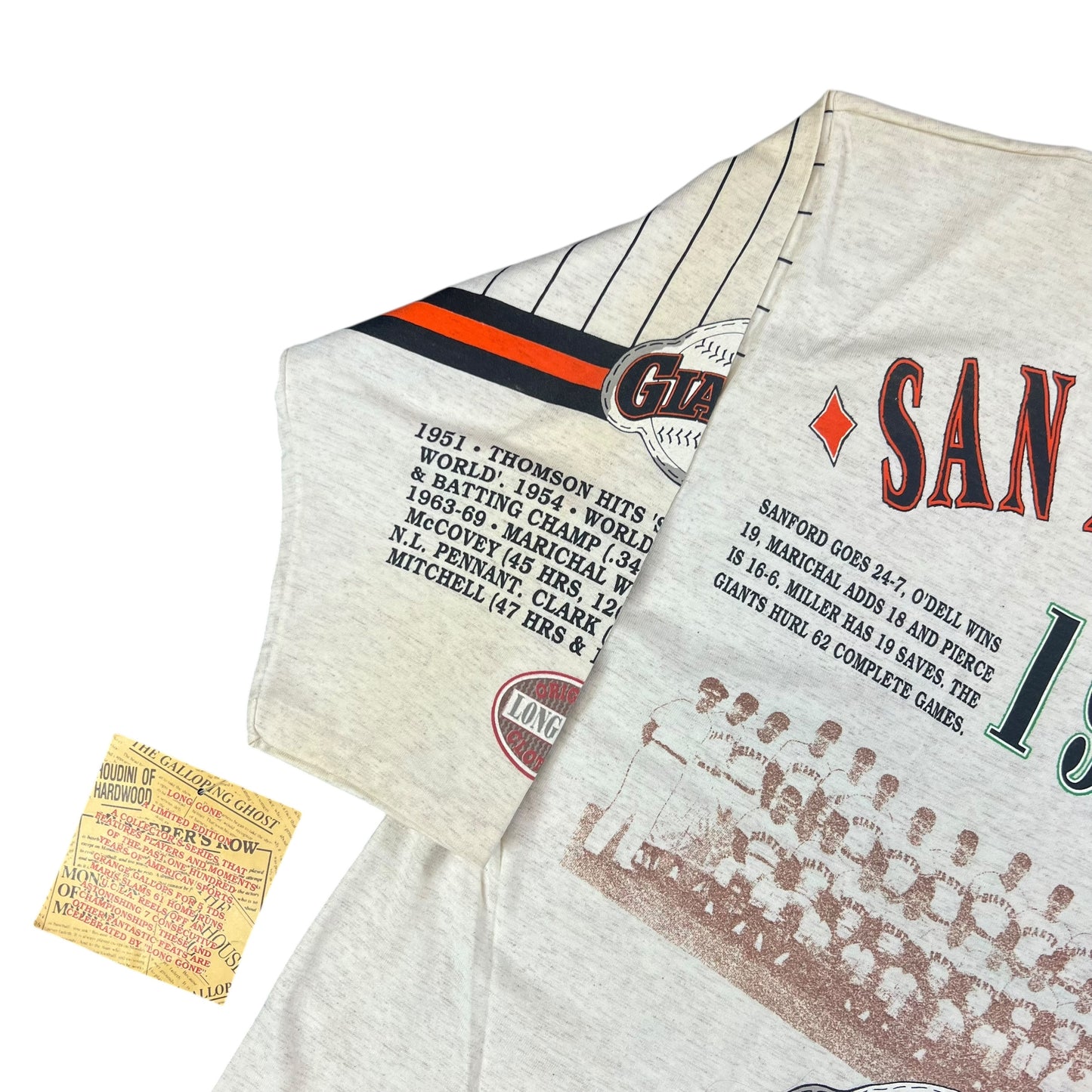 Vintage 90s Long Gone San Francisco Giants all over print shirt (XL) DS NWT