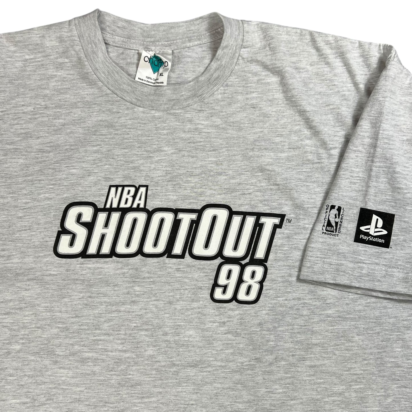 Vintage 1998 NBA Shoot Out PlayStation video game tee (XL)