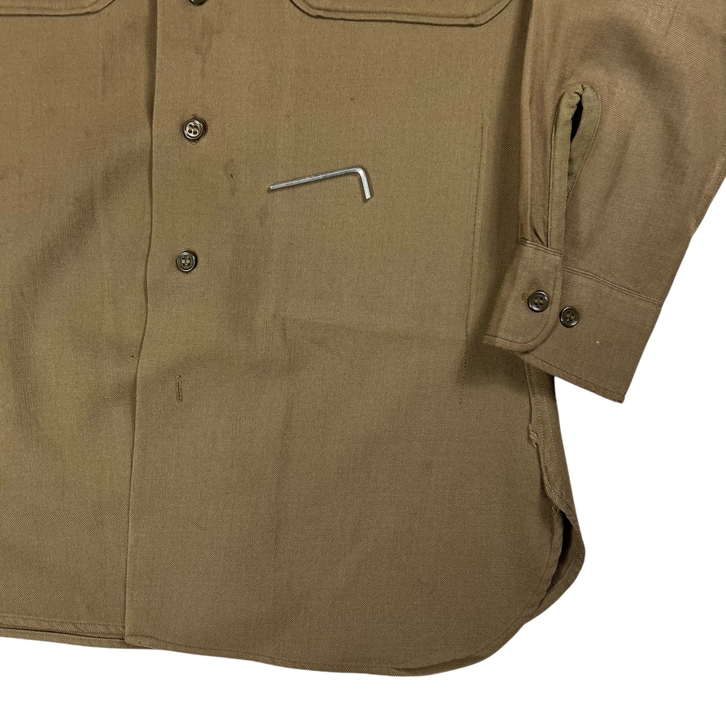 Vintage 1940s United States Army button up shirt (S)