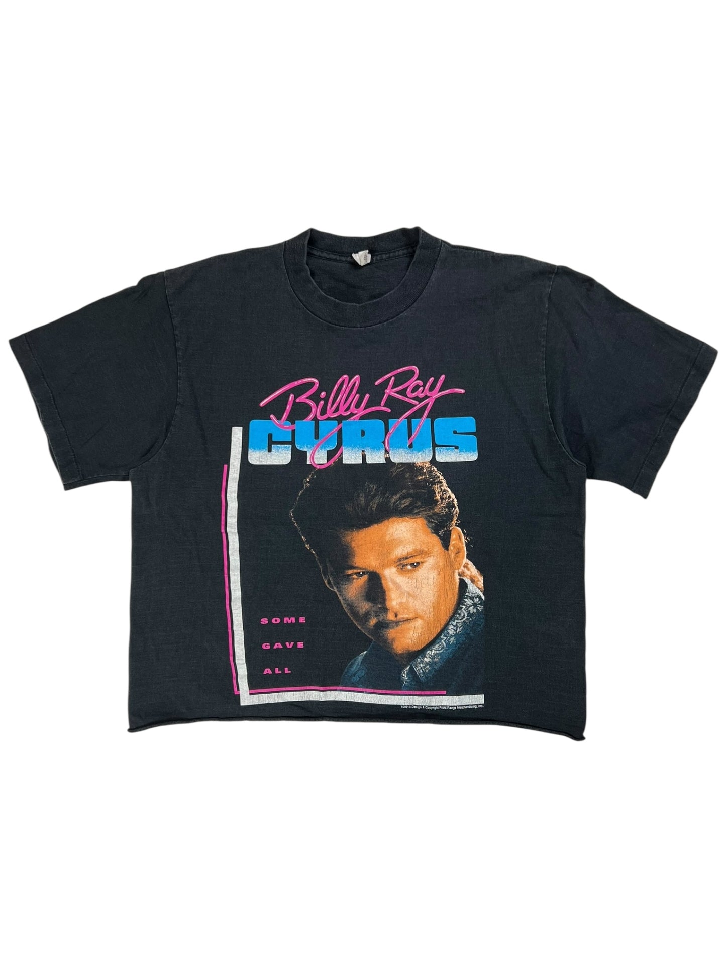 Vintage 1992 Billy Ray Cyrus Achy Breaky heart tour cropped tee (M/L)