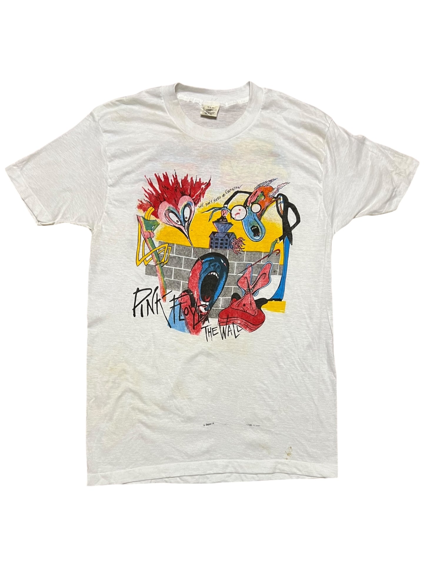 Vintage 80s Pink Floyd The Wall band tee (L)