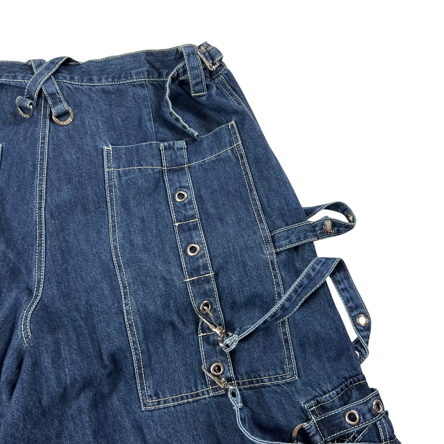 Vintage Y2K TRIPP nyc Daang Goodman rave super baggy denim jeans (36x30)