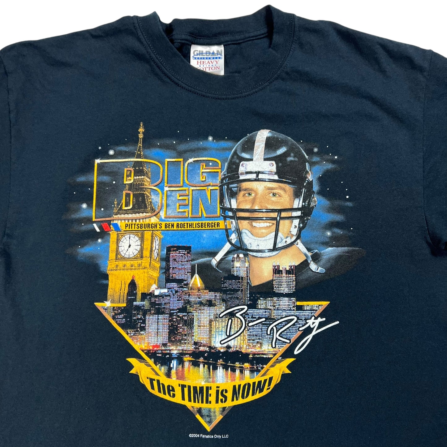 Vintage 2004 Pittsburgh Steelers Ben Roethlisberger tee (L)